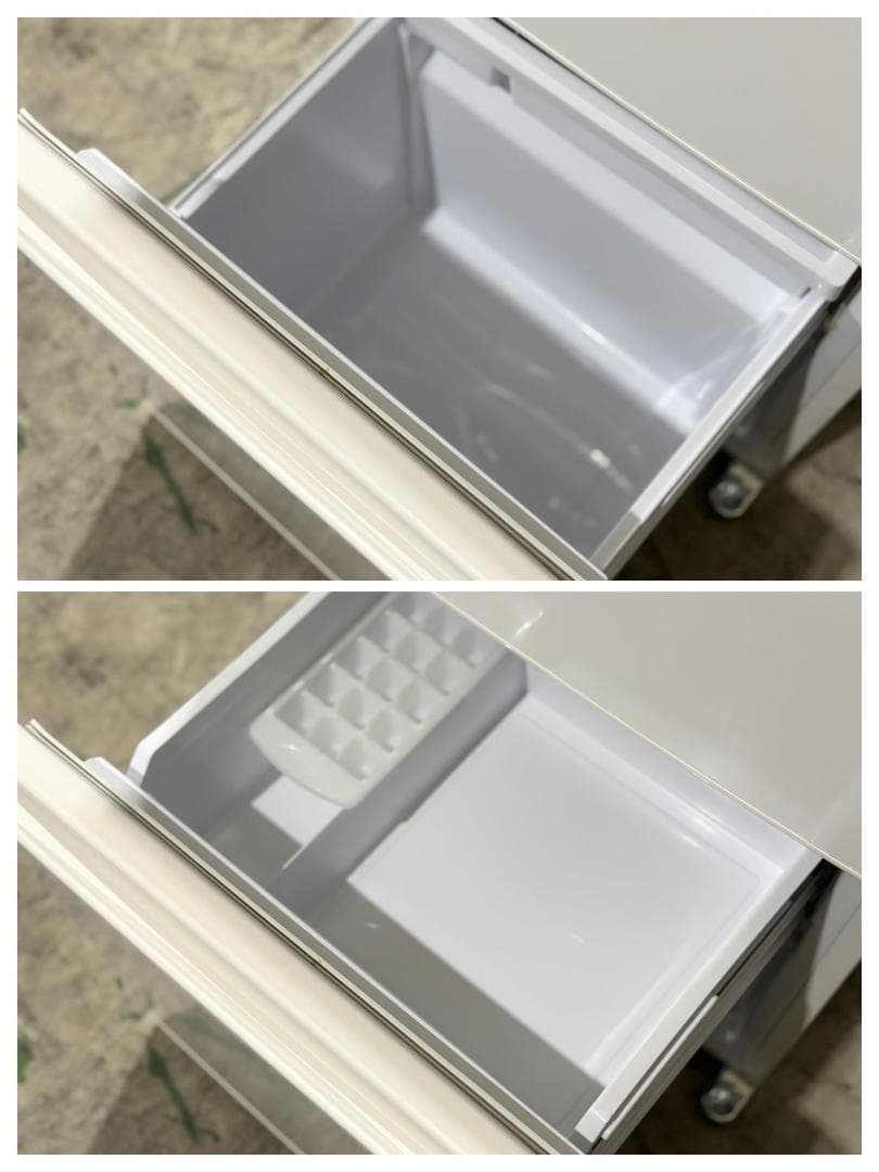 アクア 2ドア冷蔵庫 201L AQR-20MBK-W 右開き 2022年製