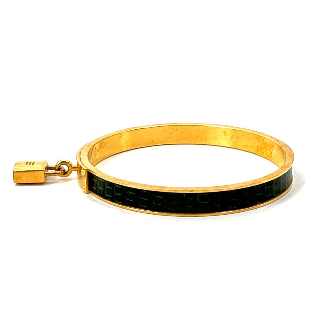 【箱付き】HERMES ゴールド ケリー南京錠 バングル ブレスレット