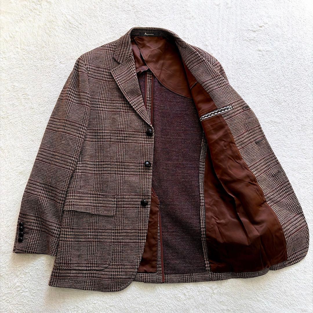 Aquascutum テーラードジャケット　やや厚手　グレンチェック　秋冬