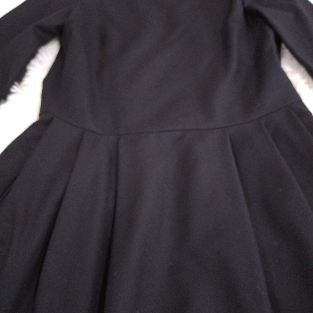 マーガレットハウエル フランネルワンピース ウール ブラック Ⅰ