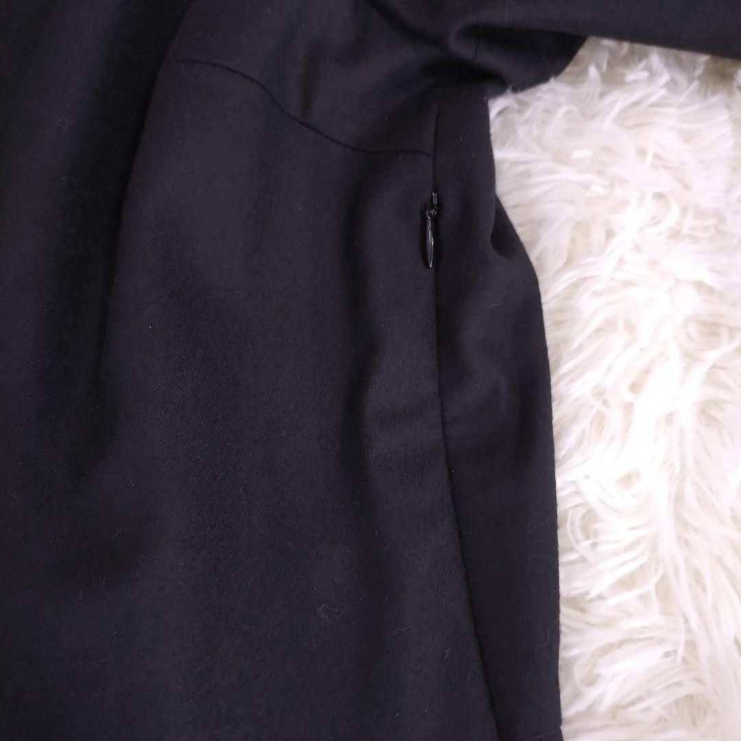 マーガレットハウエル フランネルワンピース ウール ブラック Ⅰ