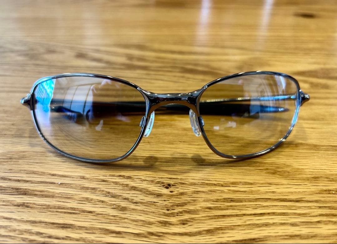 小物 oakley big square wire sunglasses