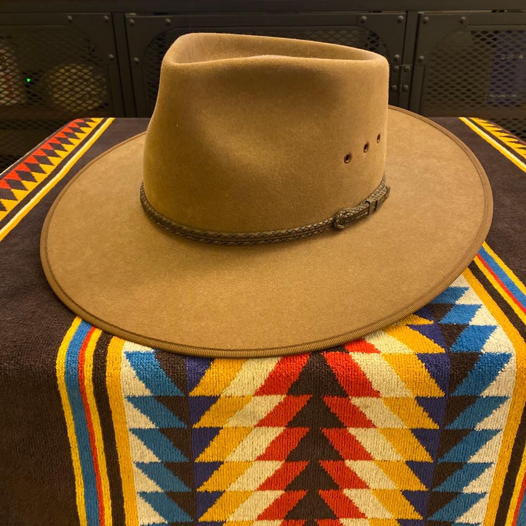 58〜60cm AKUBRAフェドーラ/ジョニーデップ/ブラウン/ハット