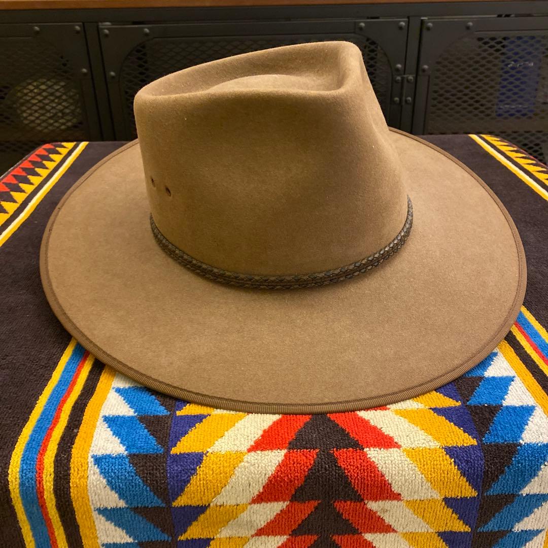 58〜60cm AKUBRAフェドーラ/ジョニーデップ/ブラウン/ハット