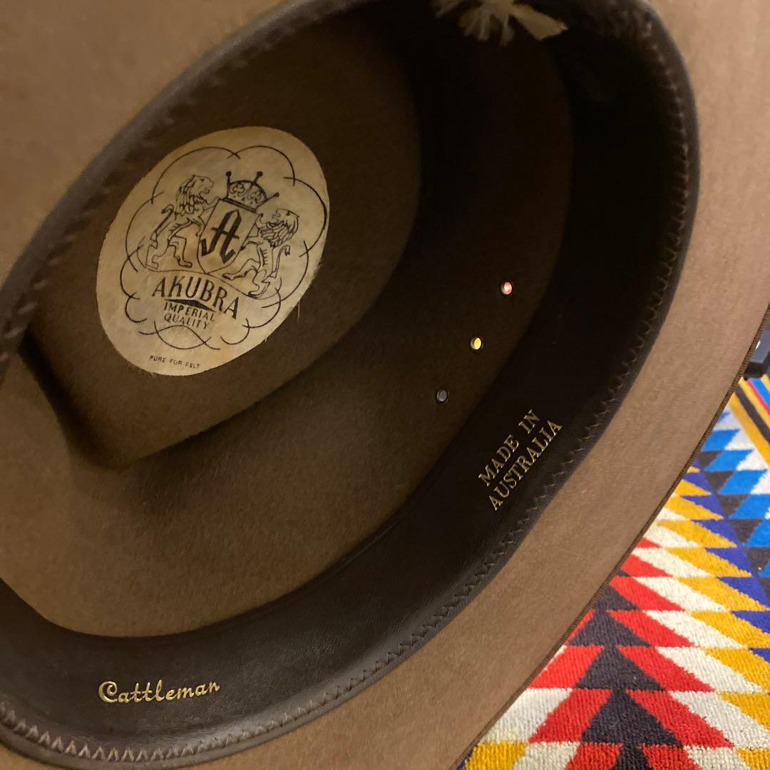 58〜60cm AKUBRAフェドーラ/ジョニーデップ/ブラウン/ハット