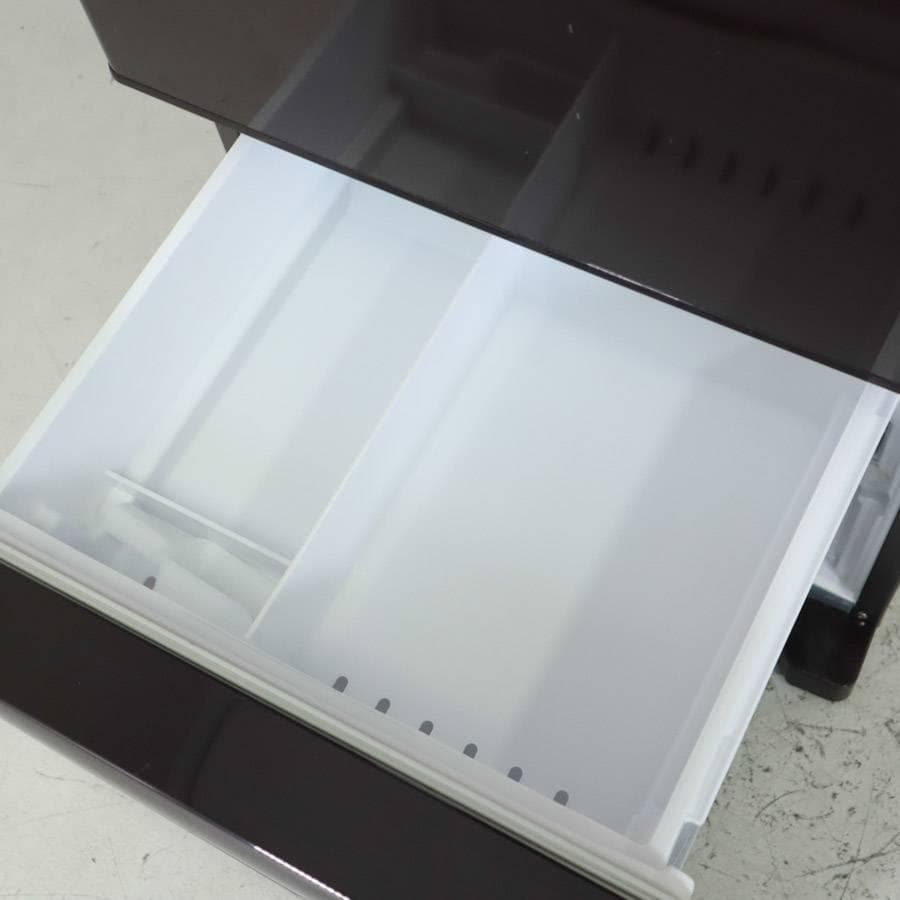 日立 315L 3ドア 冷蔵庫 R-K32JV(TD) ダークブラウン 右開き