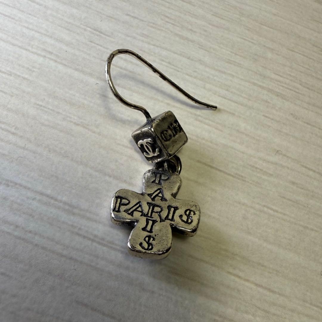 CHANEL シャネル クロス フックピアス シルバー ヴィンテージ