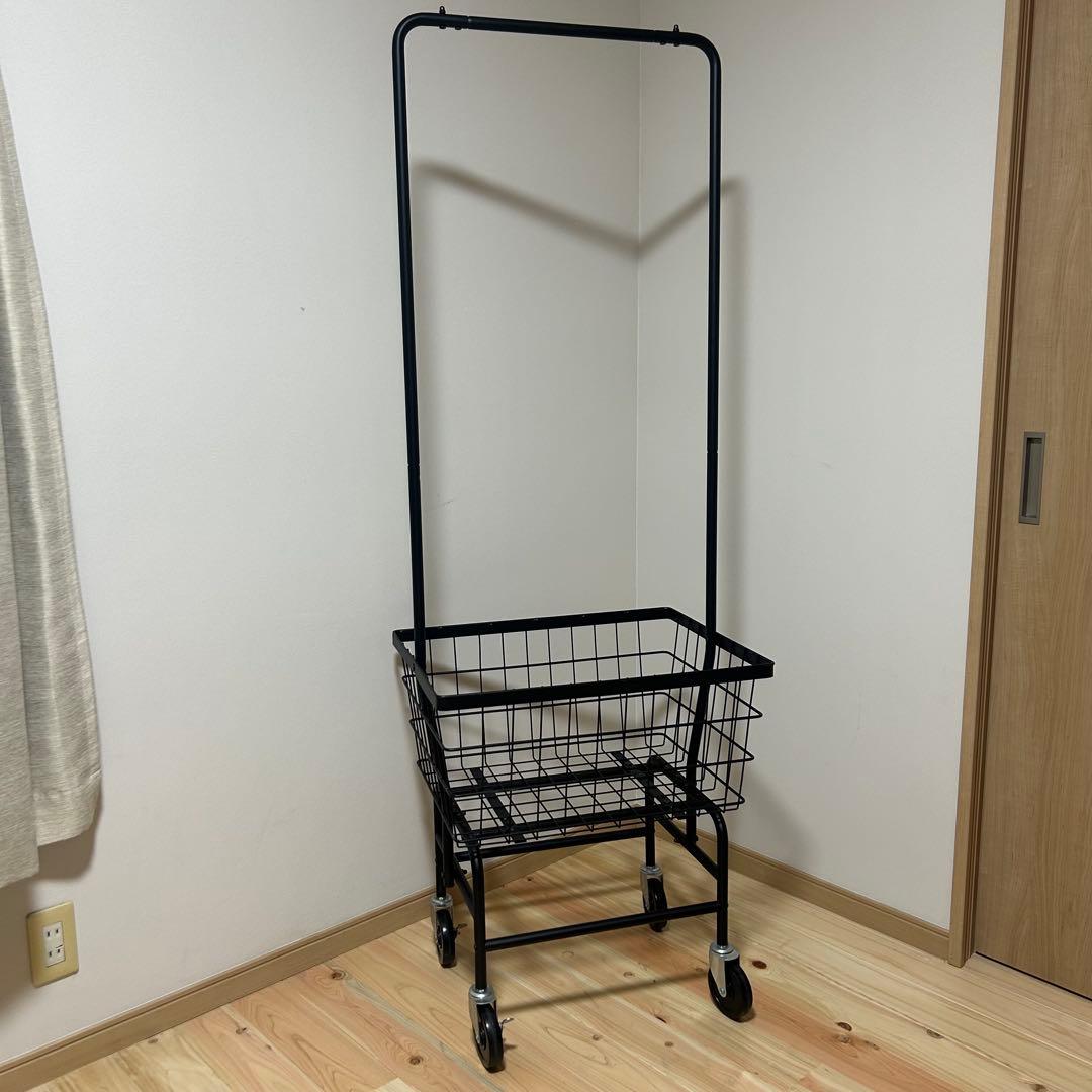 【美品】anthem ハンガーラック スチール　キャスター付き
