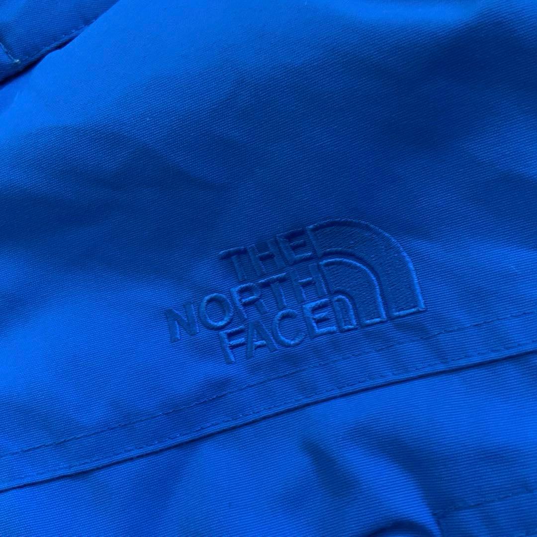 Lノースフェイスハイベントブルー青クラウスダウンジャケットパーカーファー付