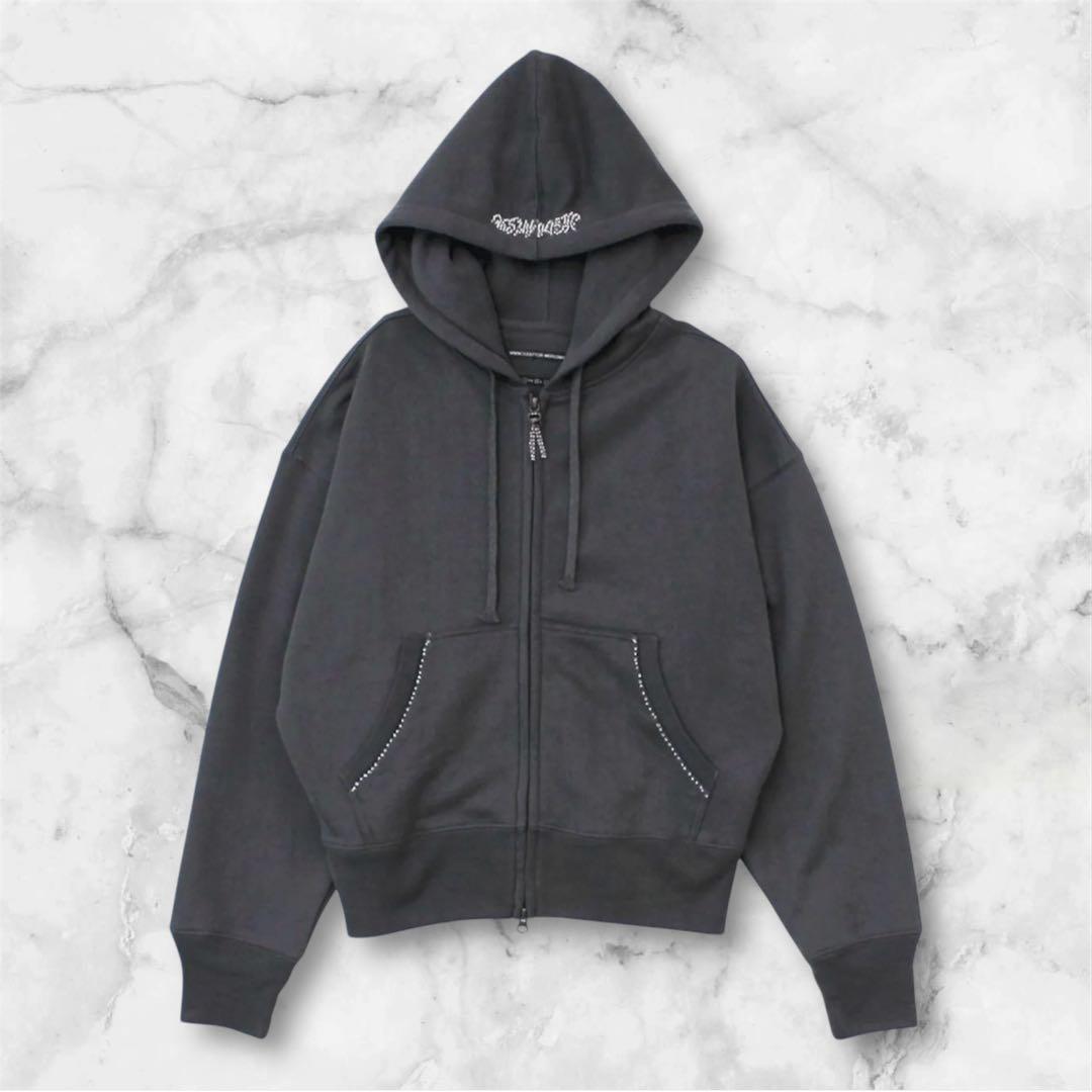 スカルプター Beaded Saint Hoodie Zip-Up フーディ L