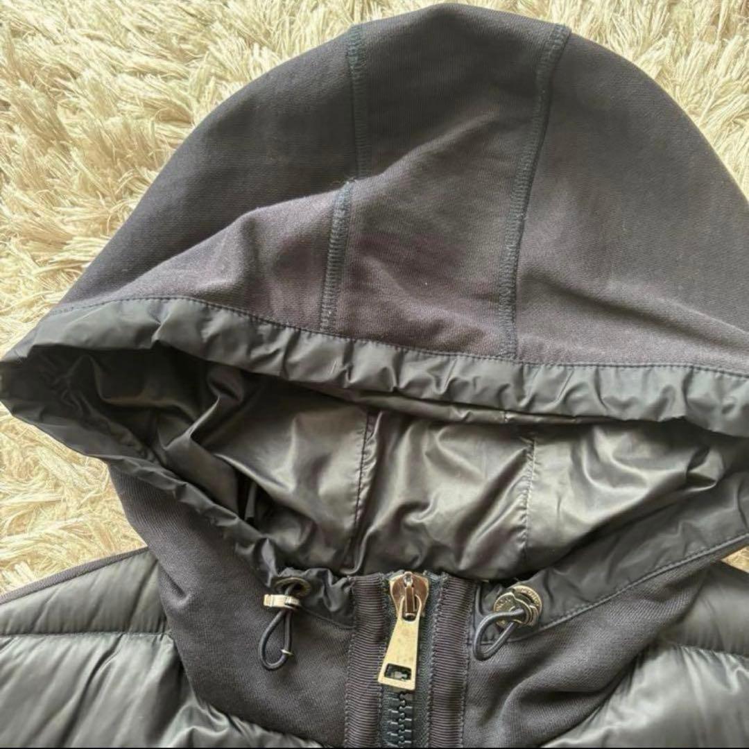 モンクレール　フード　パーカー　ネイビー　ダウン　カーディガン　ダウンジャケット