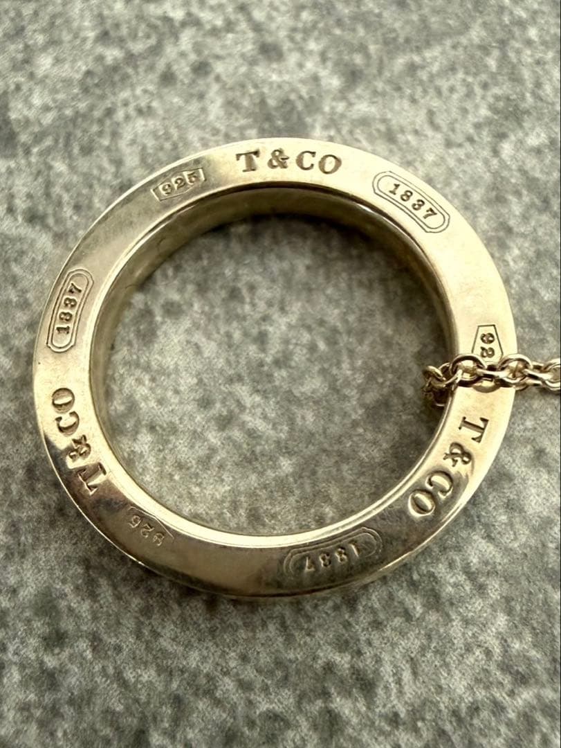 Tiffany & Co. AG925 サークルネックレス ペンダント シルバー