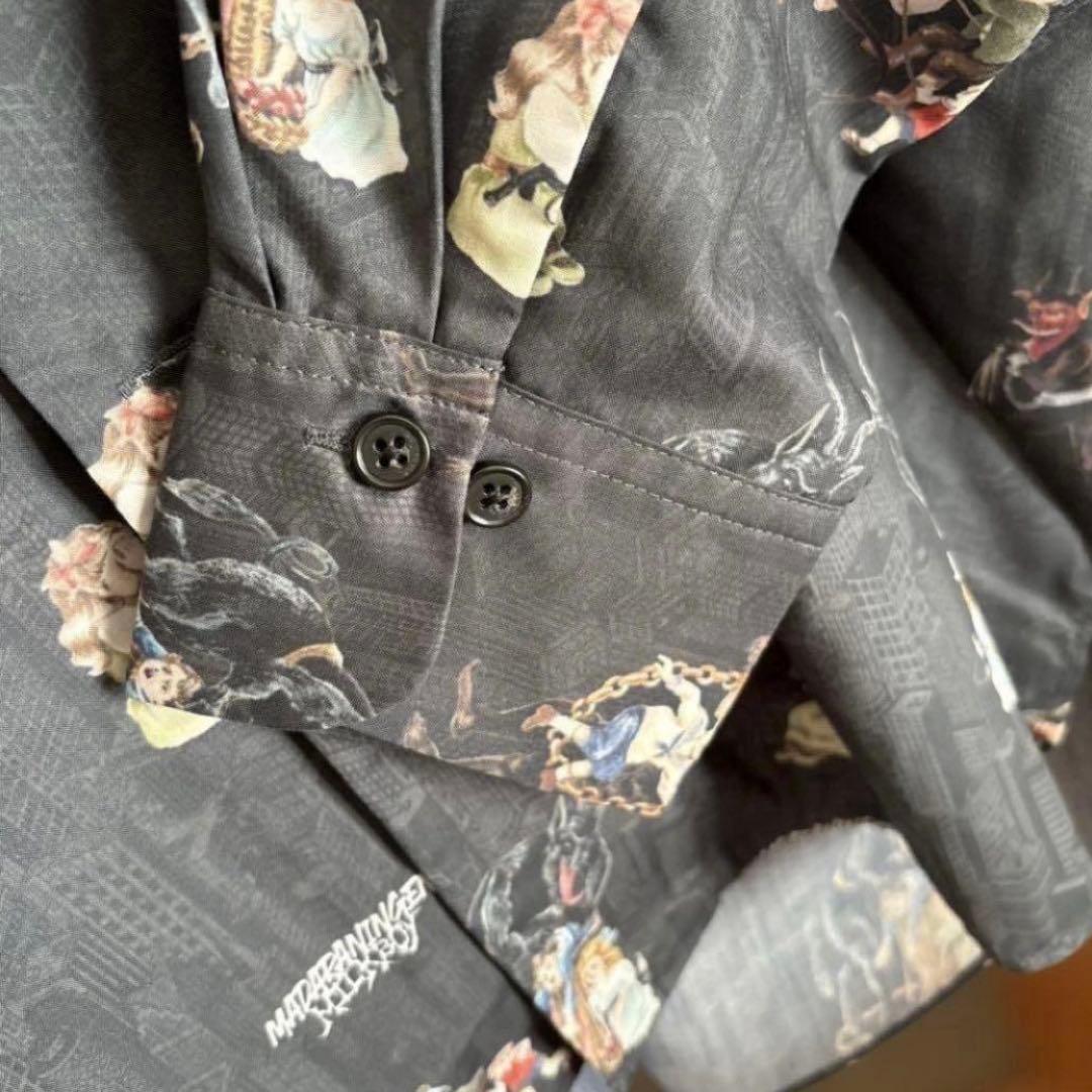 マダラニンゲン ミルクボーイ 悪魔柄 シャツ 京