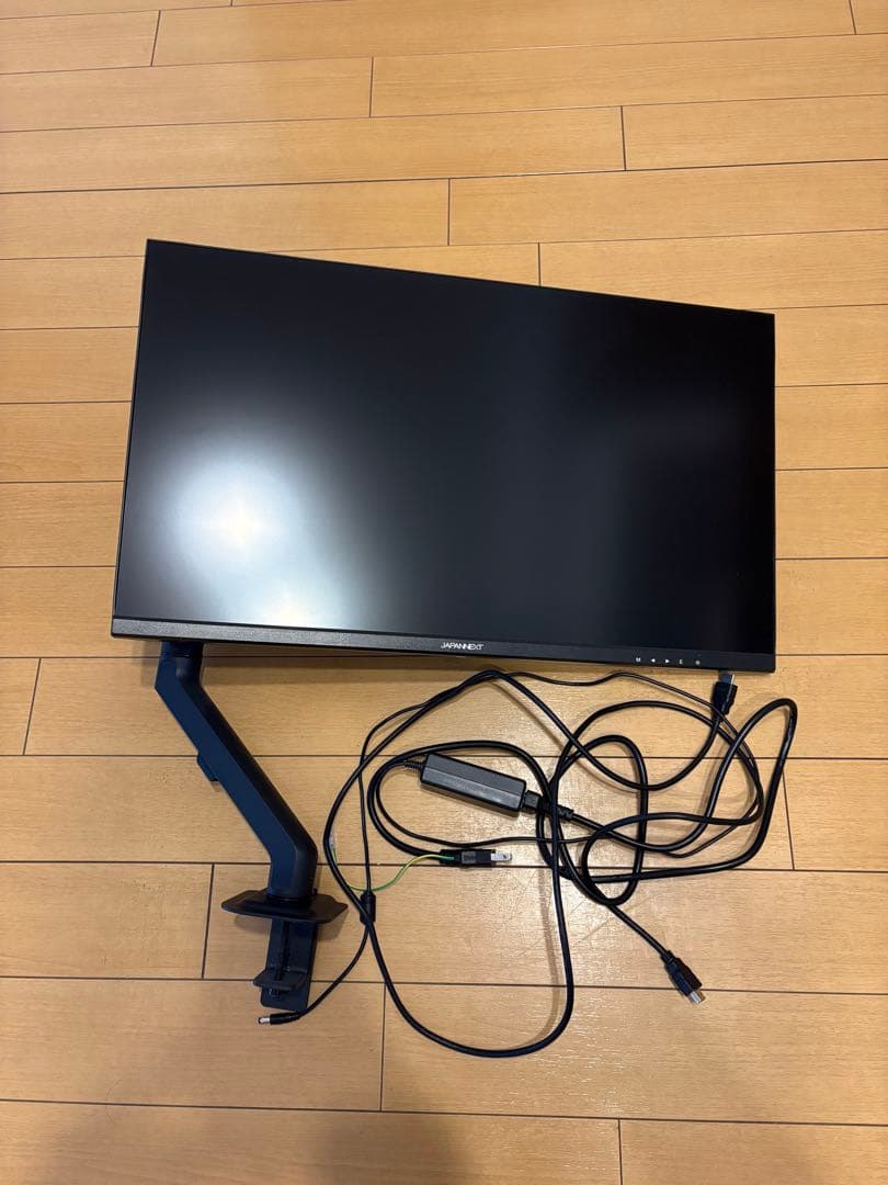 JAPANNEXT 4K 27インチ　モニター　アームセット