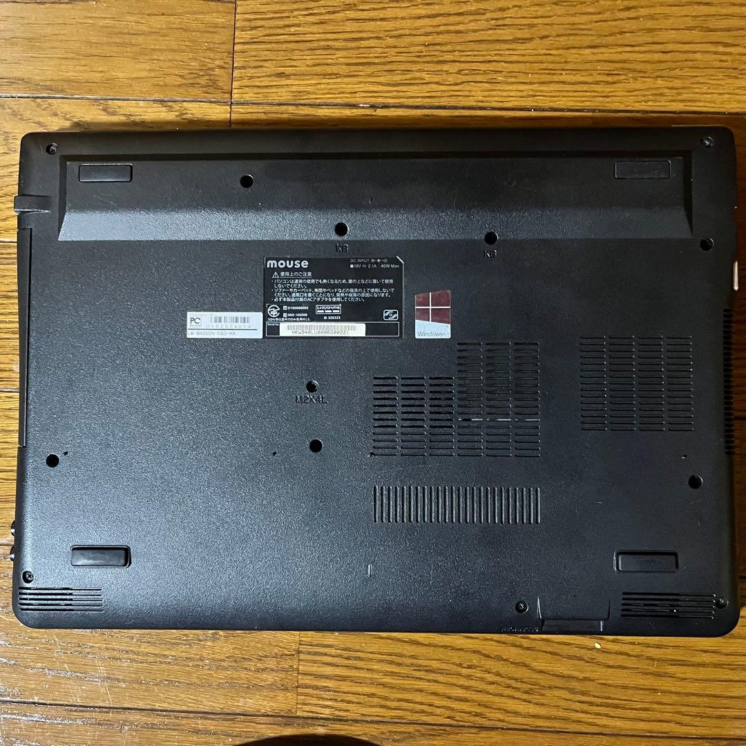 mouse ノートパソコン LB-B420SN-SSD-KK 本体 点検用電源