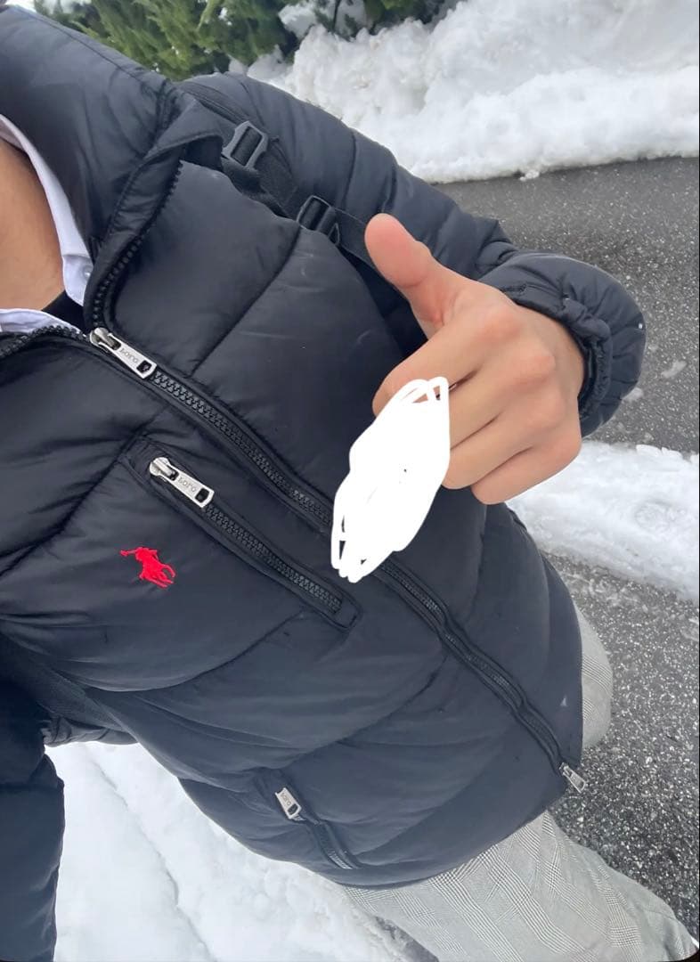 polo Ralph Laurenブラック ダウンジャケット