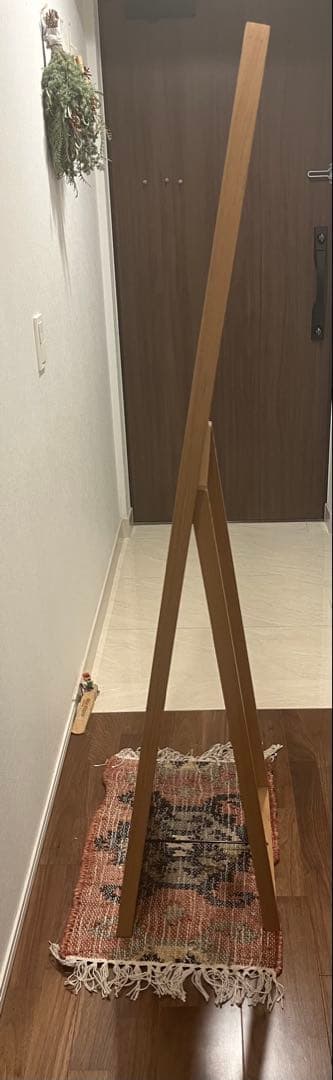 【無印良品】大型木製(オーク)スタンドミラー44cm×33cm×150.5cm