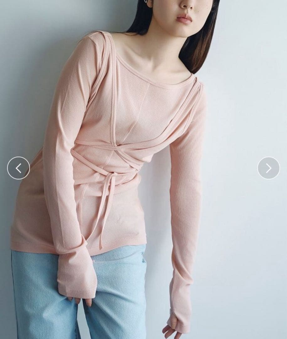 新品⭐︎CODE A (コードエー) bra top layered tee