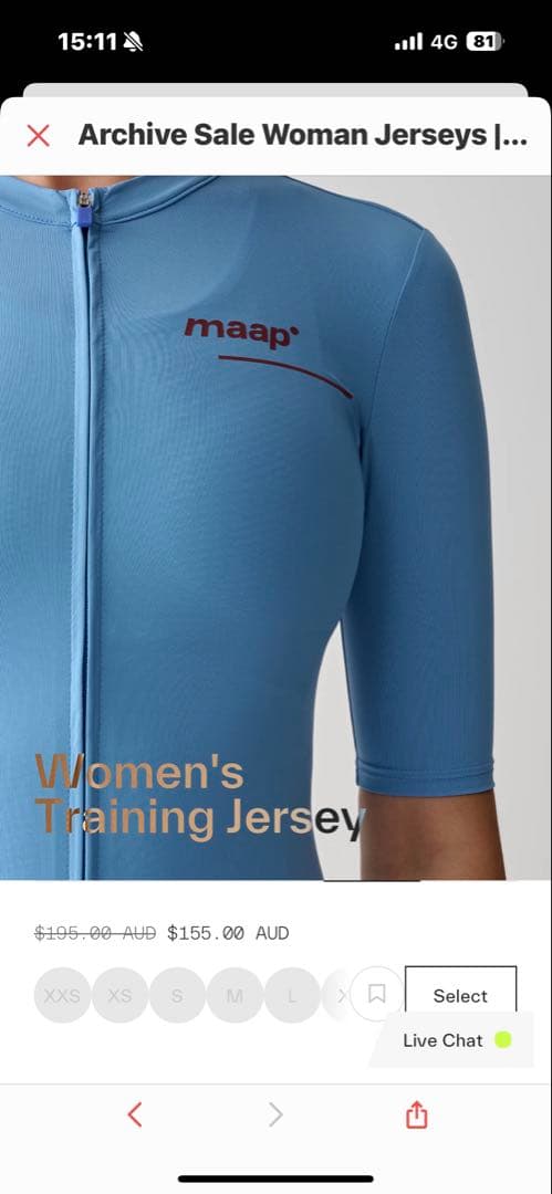 レディース半袖ジャージXSサイズ