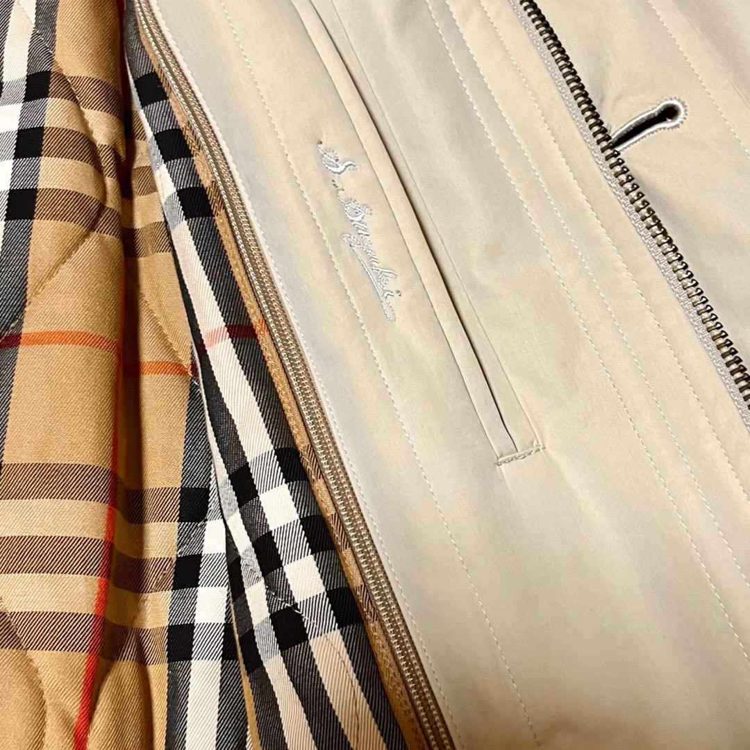 【美品】バーバリー　モッズコート　2way ノバチェック　ライナー付　　Mサイズ