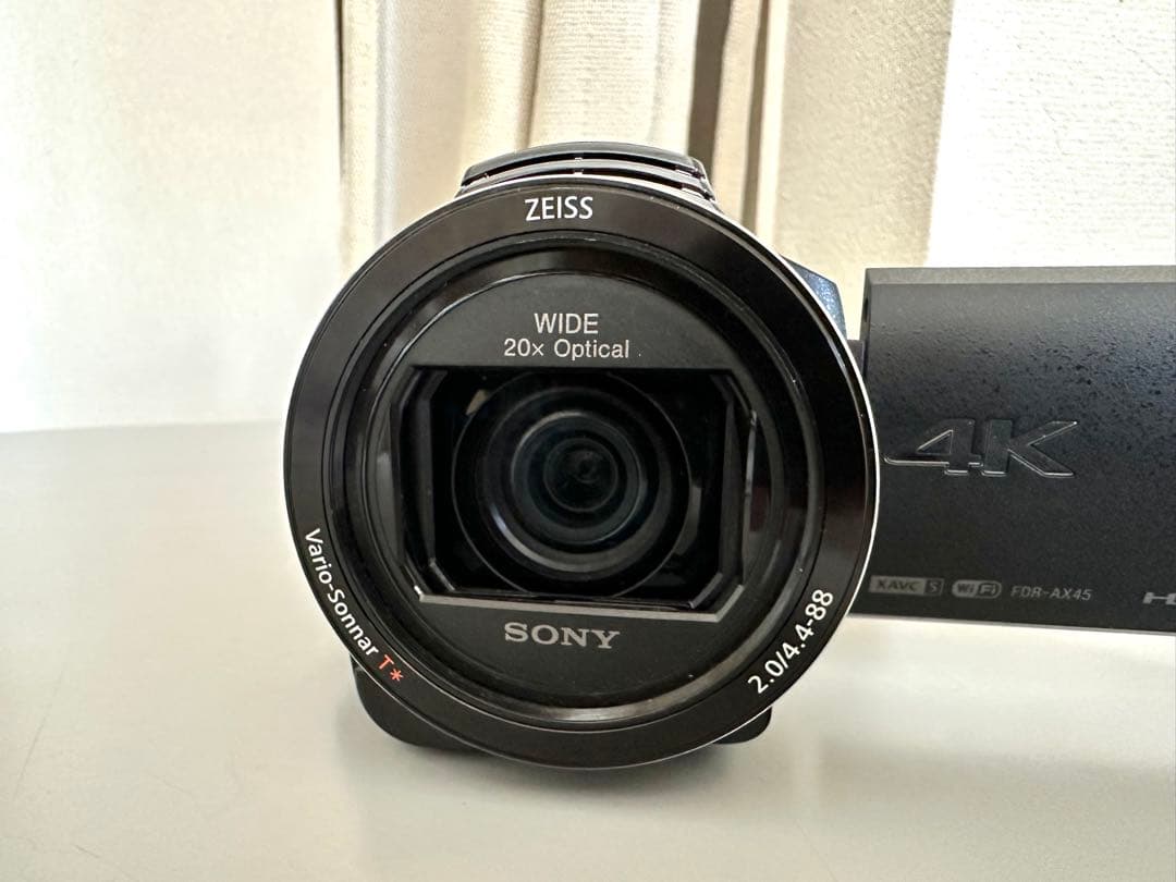 【美品】SONY FDR-AX45 4Kビデオカメラ（ブラック）