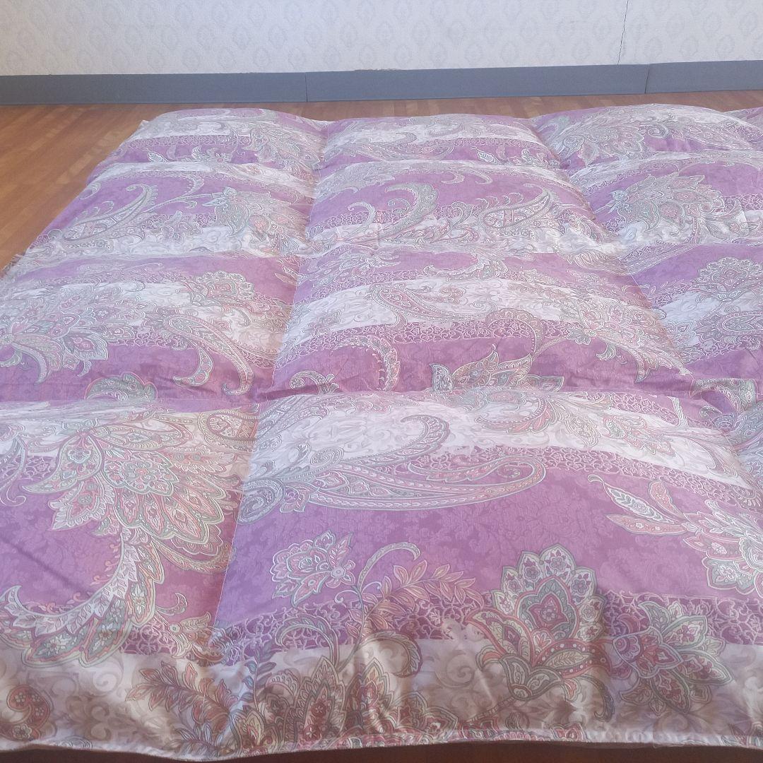 羽毛布団 増量 SDGS リフレッシュ羽毛 高密度生地 清潔 安心 日本製A⑫