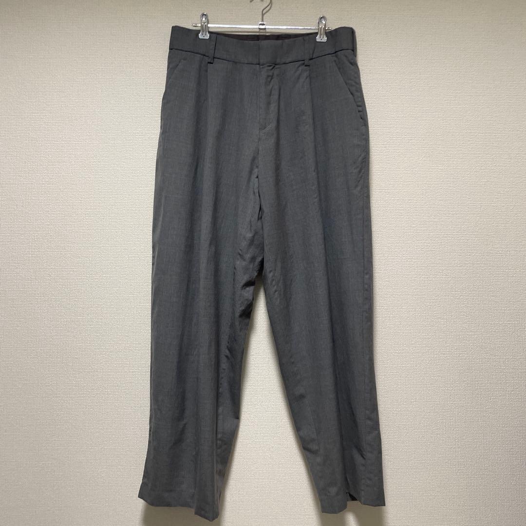 【kolor 22SS】ウール トロピカル スラックス グレー サイズ1