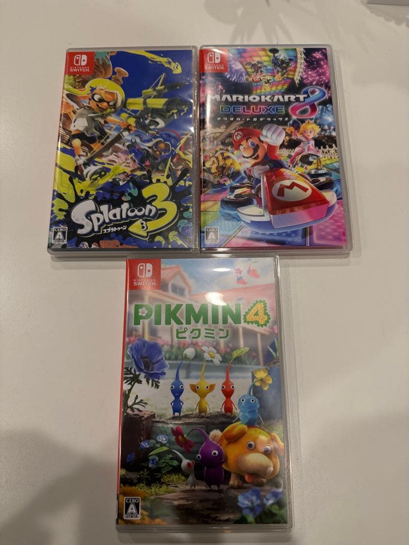 Switch マリオカート8 ピクミン4 スプラトゥーン3 セット
