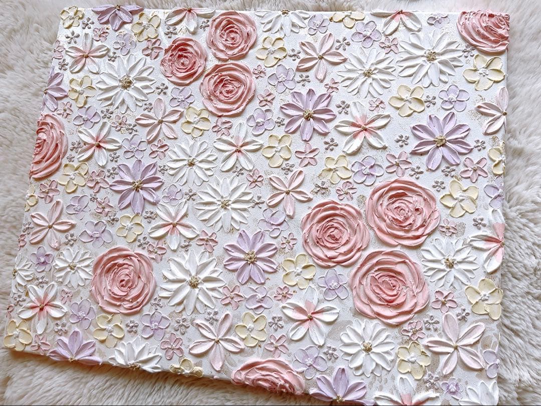 WT様 【No.89】 テクスチャーアート　インテリア　花