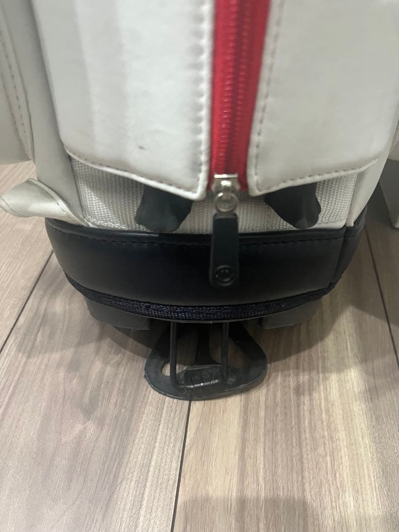 PEARLY GATES キャディバッグ 89 ホワイト/レッド