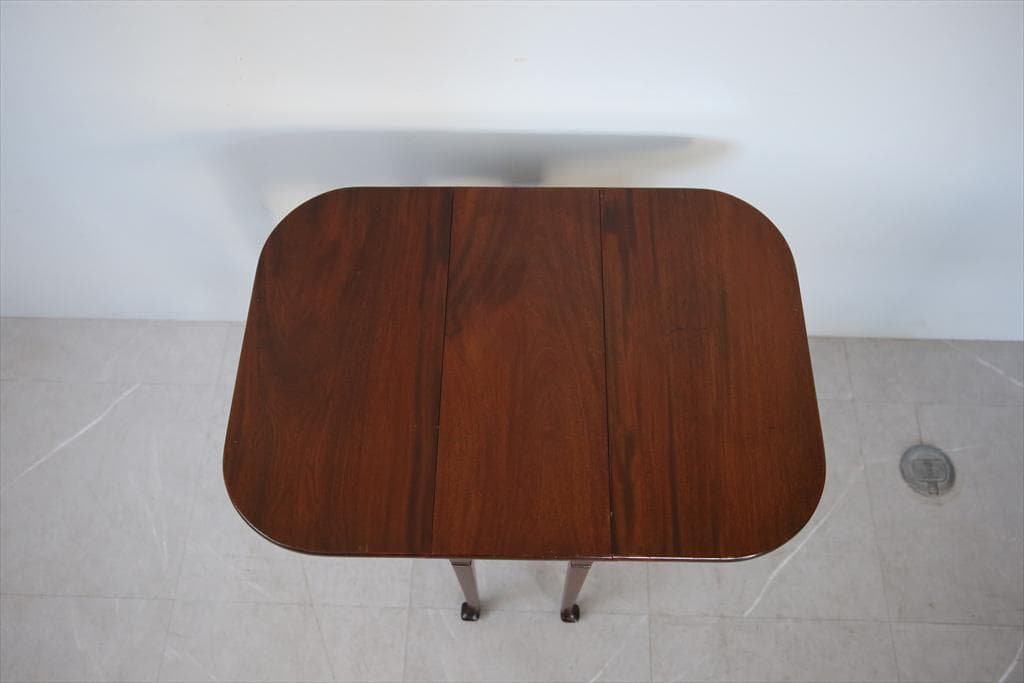 英国アンティーク木製ゲートレッグテーブル/ダイニング机/バタフライ(92-62)