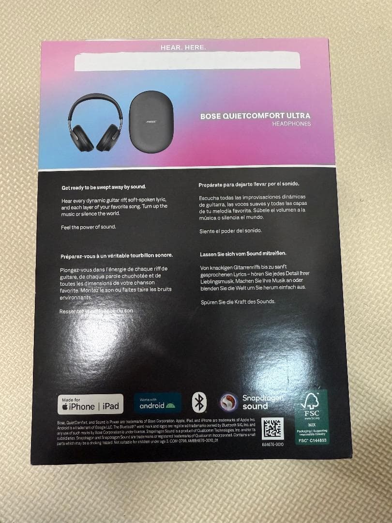 ヘッドホン Bose Quiet Comfort Ultra Headphones