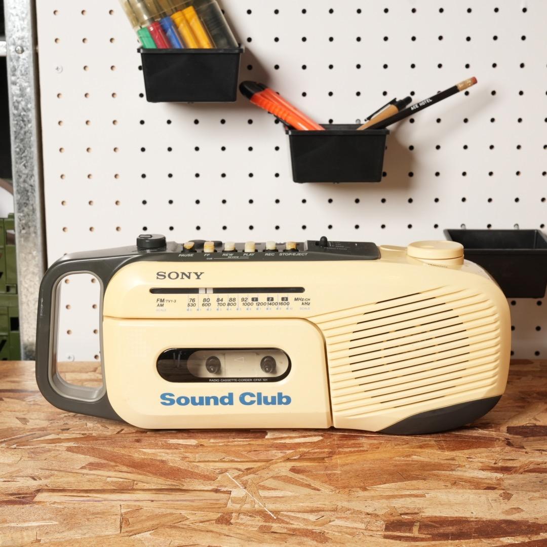 可動品 ソニー SONY Sound Club CFM-101 ラジカセ