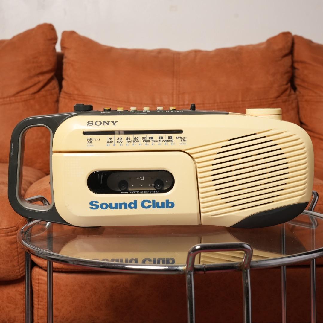 可動品 ソニー SONY Sound Club CFM-101 ラジカセ