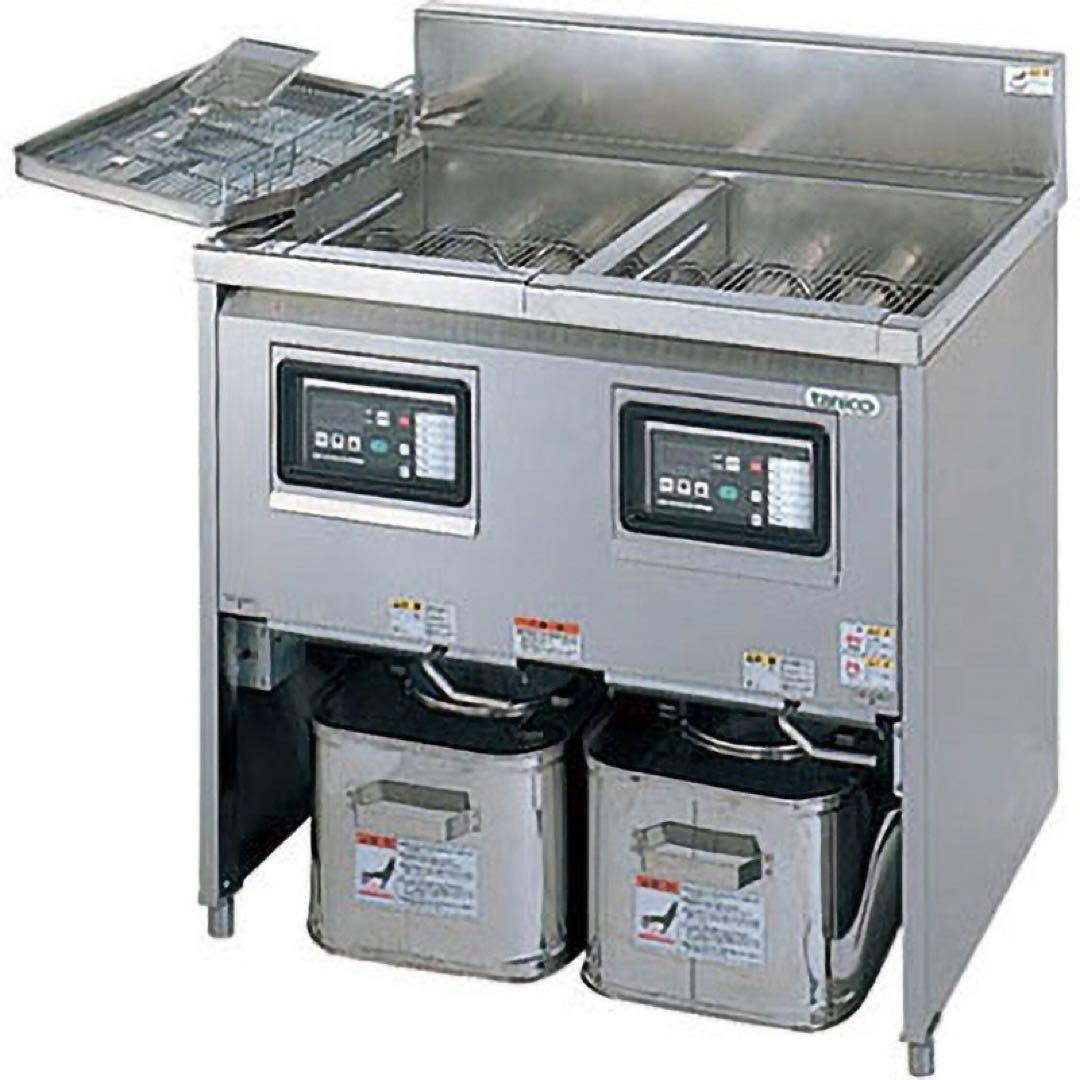 タニコー 電気フライヤー 二槽タイプ TEFL-87WN 2019