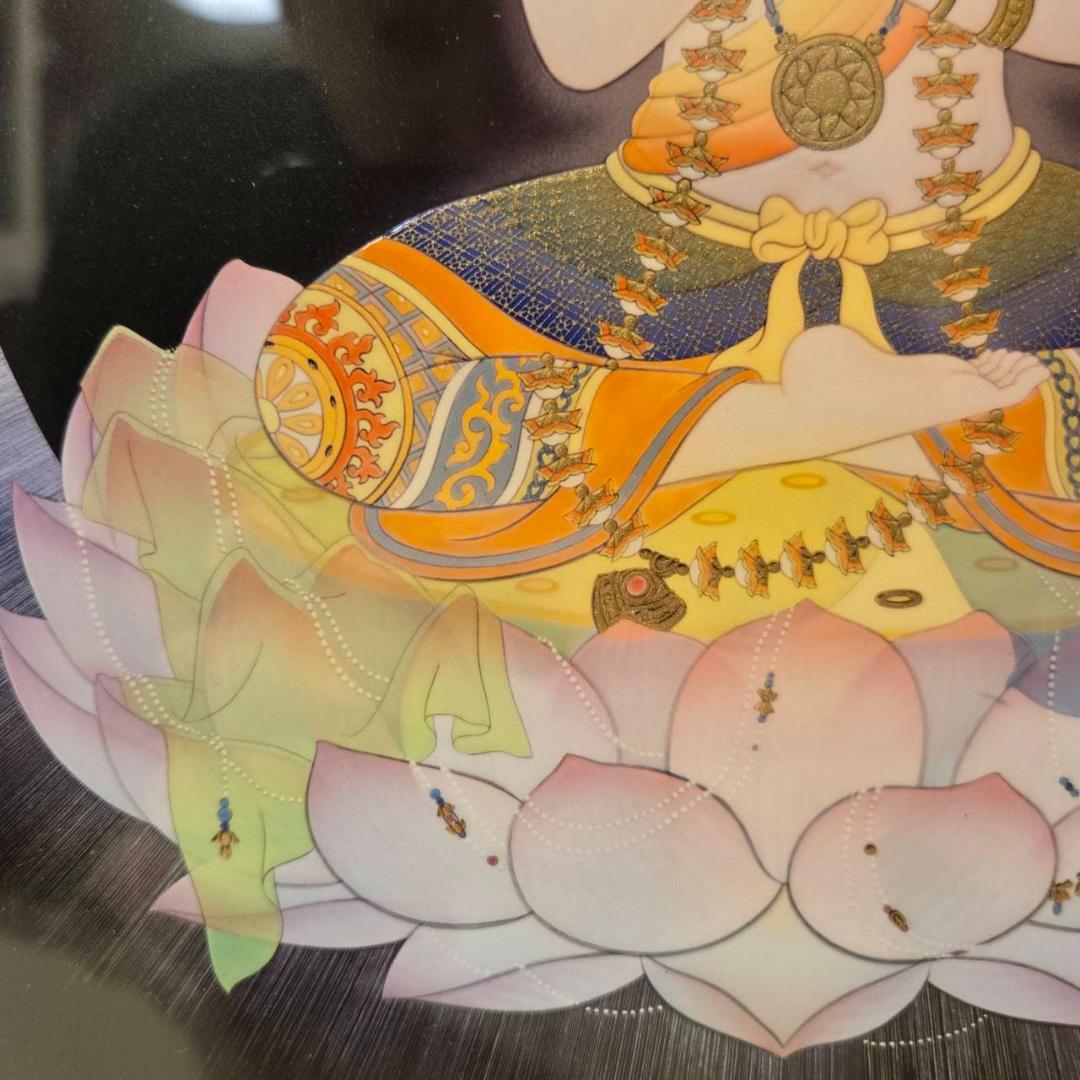 草場一壽　大日如来　エンボスリトグラフ　仏画　直筆サイン　仏教美術　現代アート