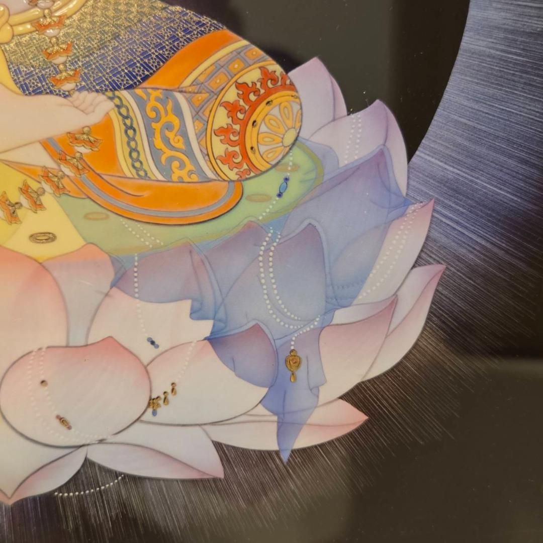 草場一壽　大日如来　エンボスリトグラフ　仏画　直筆サイン　仏教美術　現代アート