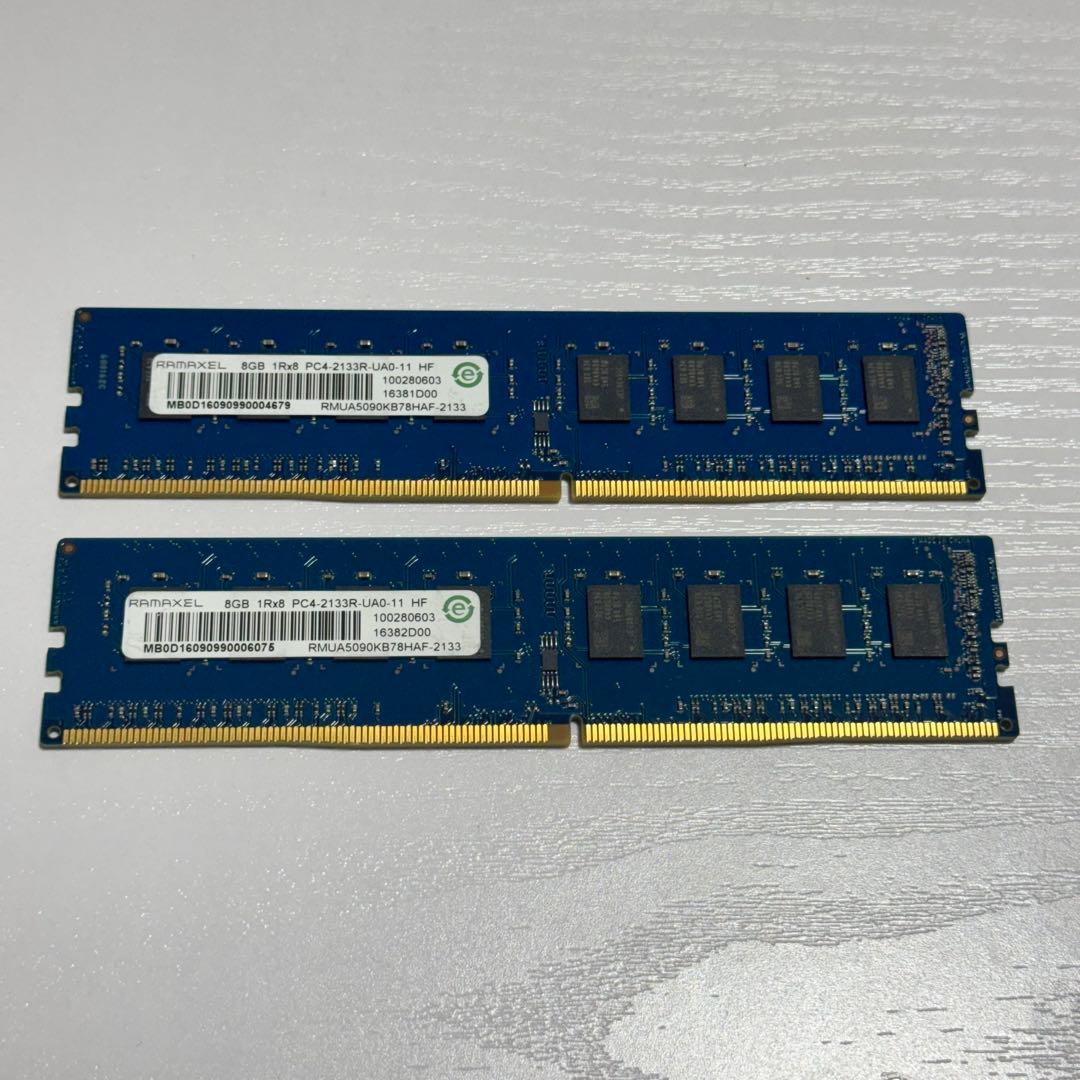 RAMAXEL DDR4 2133MHz 16GB（8GB×2） メモリー