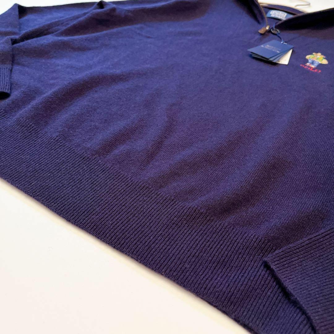 新品✨現行 ポロラルフローレン ポロベア クォータージップニットセーター M