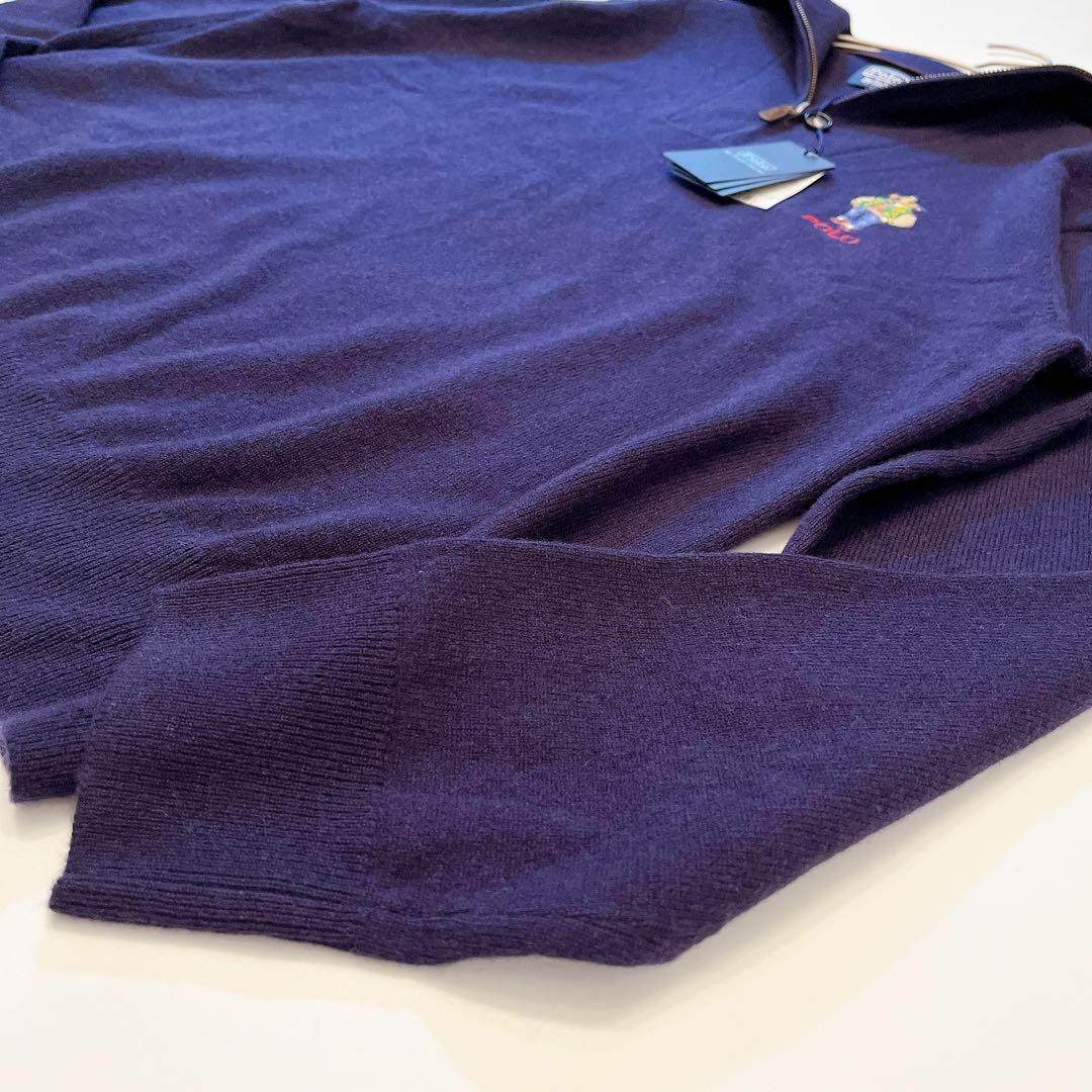 新品✨現行 ポロラルフローレン ポロベア クォータージップニットセーター M