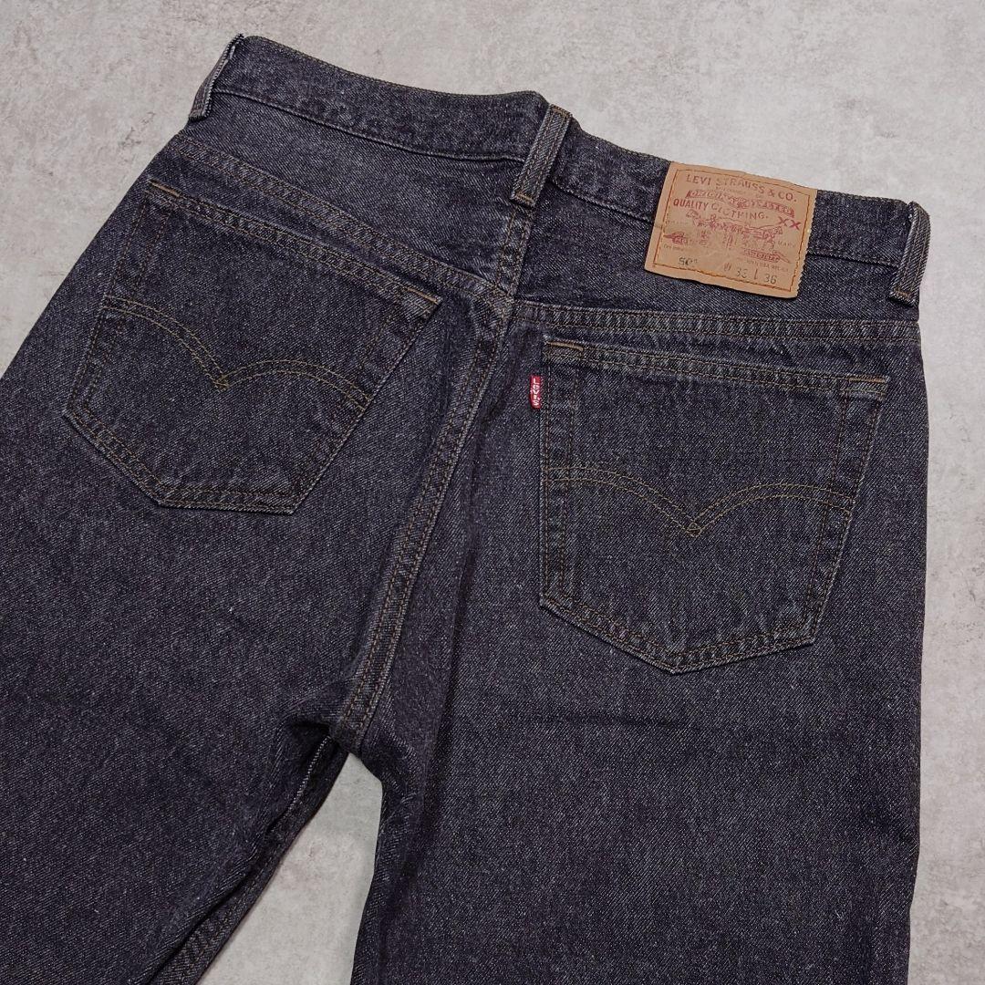 90s Levi's 先染めブラック 501 USA製 W33 ヴィンテージ