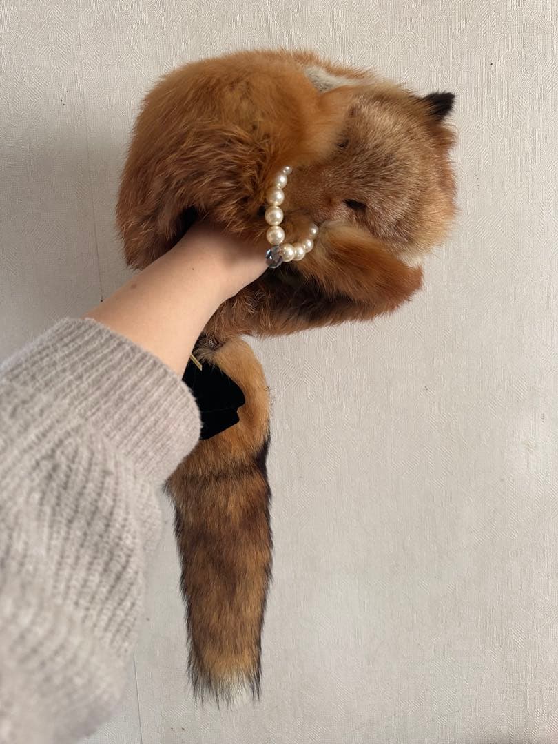 フォックスファー　ロシアン帽　きつね　ユニセックス
