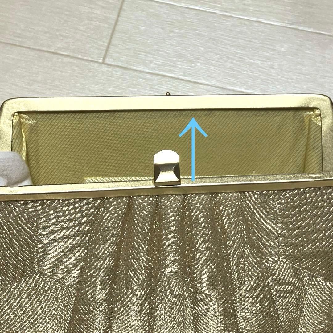 《未使用》佐賀錦　草履バッグセット　ゴールド