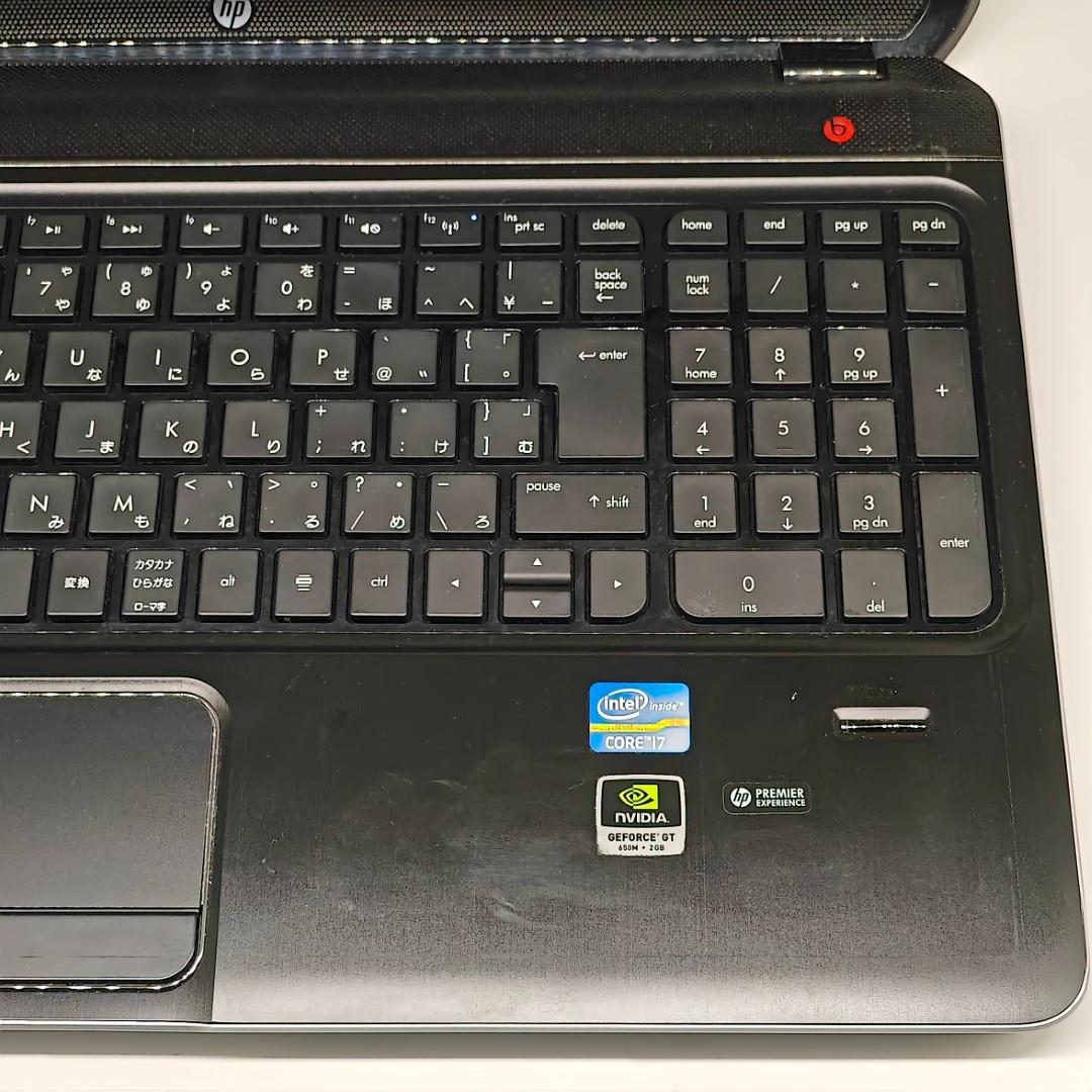 【HP】高速i7 SSD256GB 8GB グラボ搭載 ブラック ノートPC