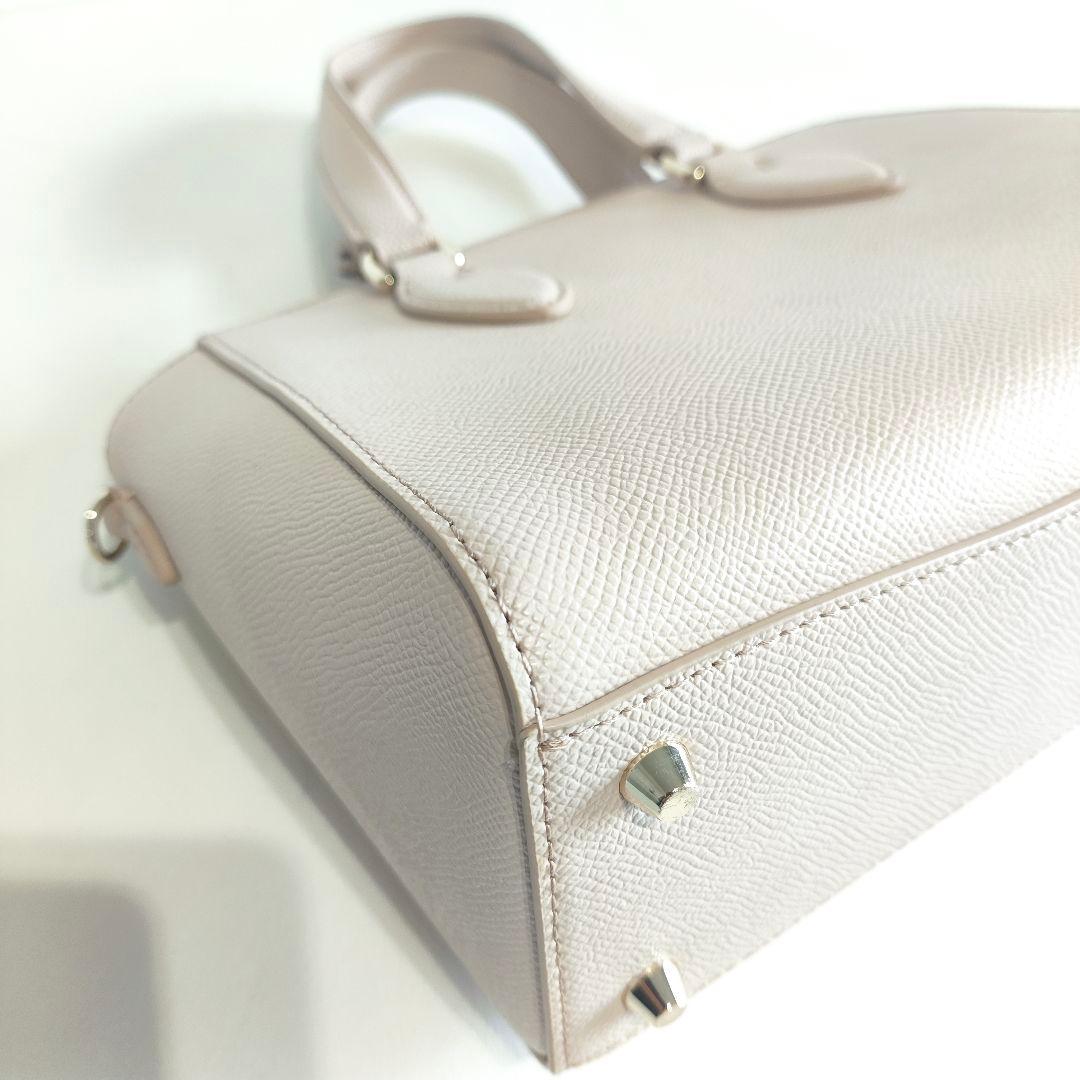 ✨美品✨　フルラ ミネルヴァ S サッチェル グレージュ 2way ハンドバッグ