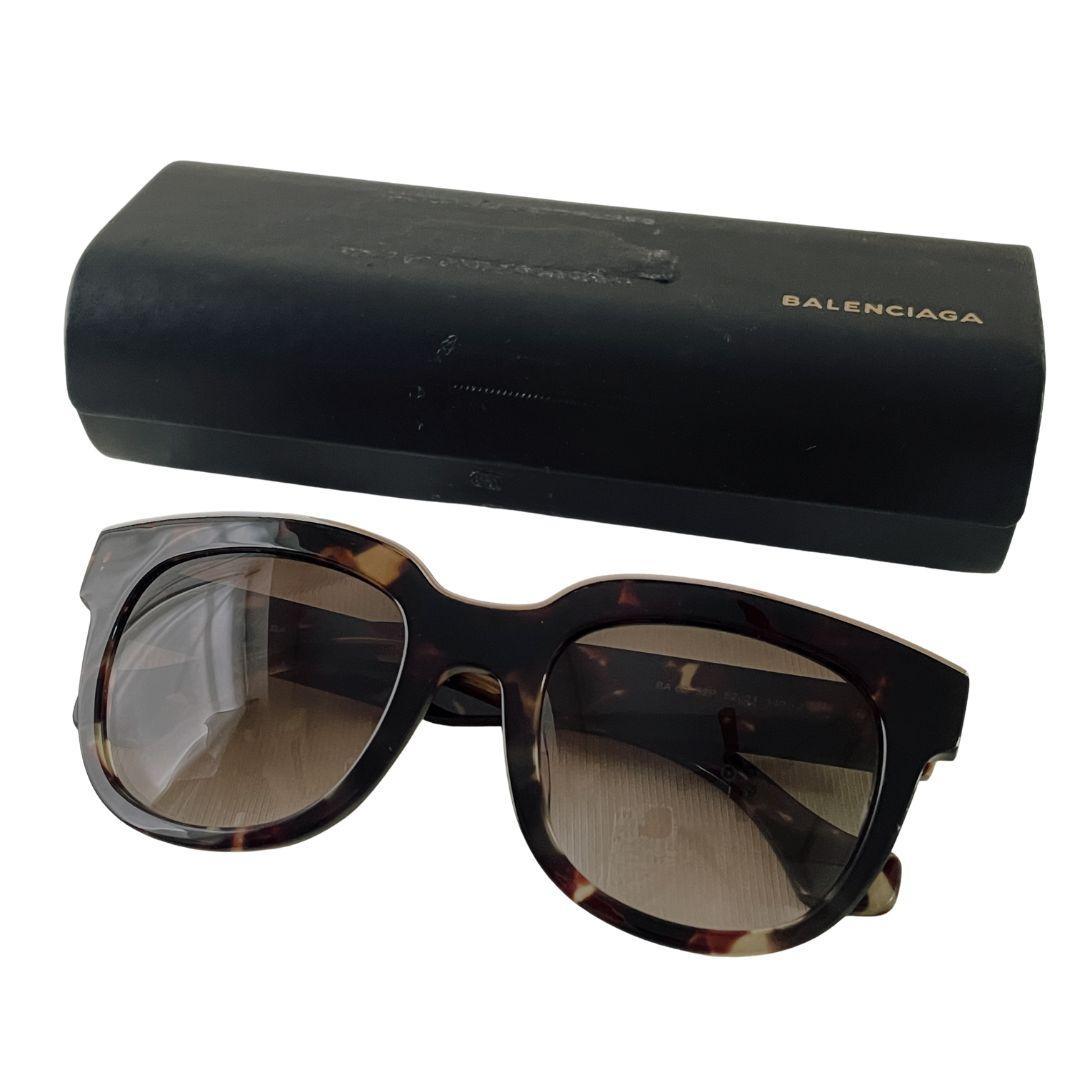 BALENCIAGA サングラス BA6052P べっ甲 ブラウン バレンシアガ