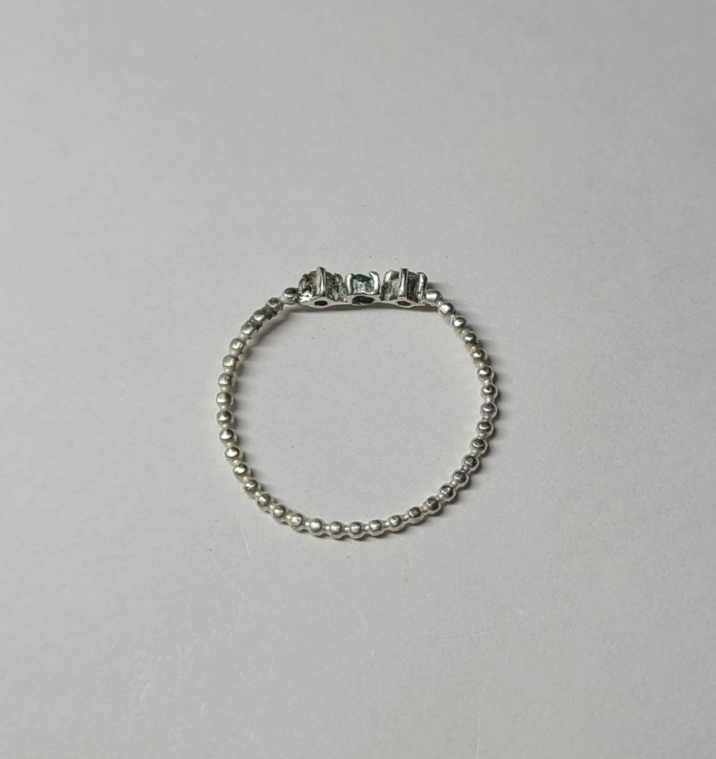 WINGS★バターリャパライバトルマリン&マルチカラーサファイアリング★