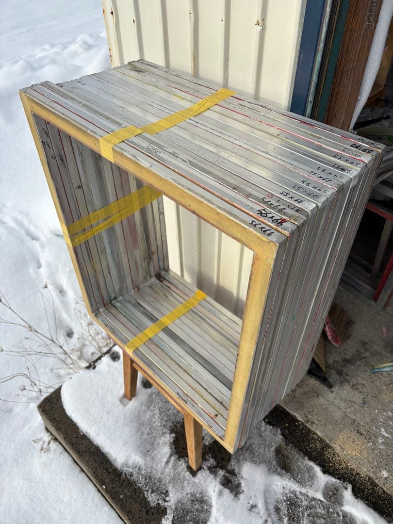 シルクスクリーン用アルミフレーム　大量セット14本