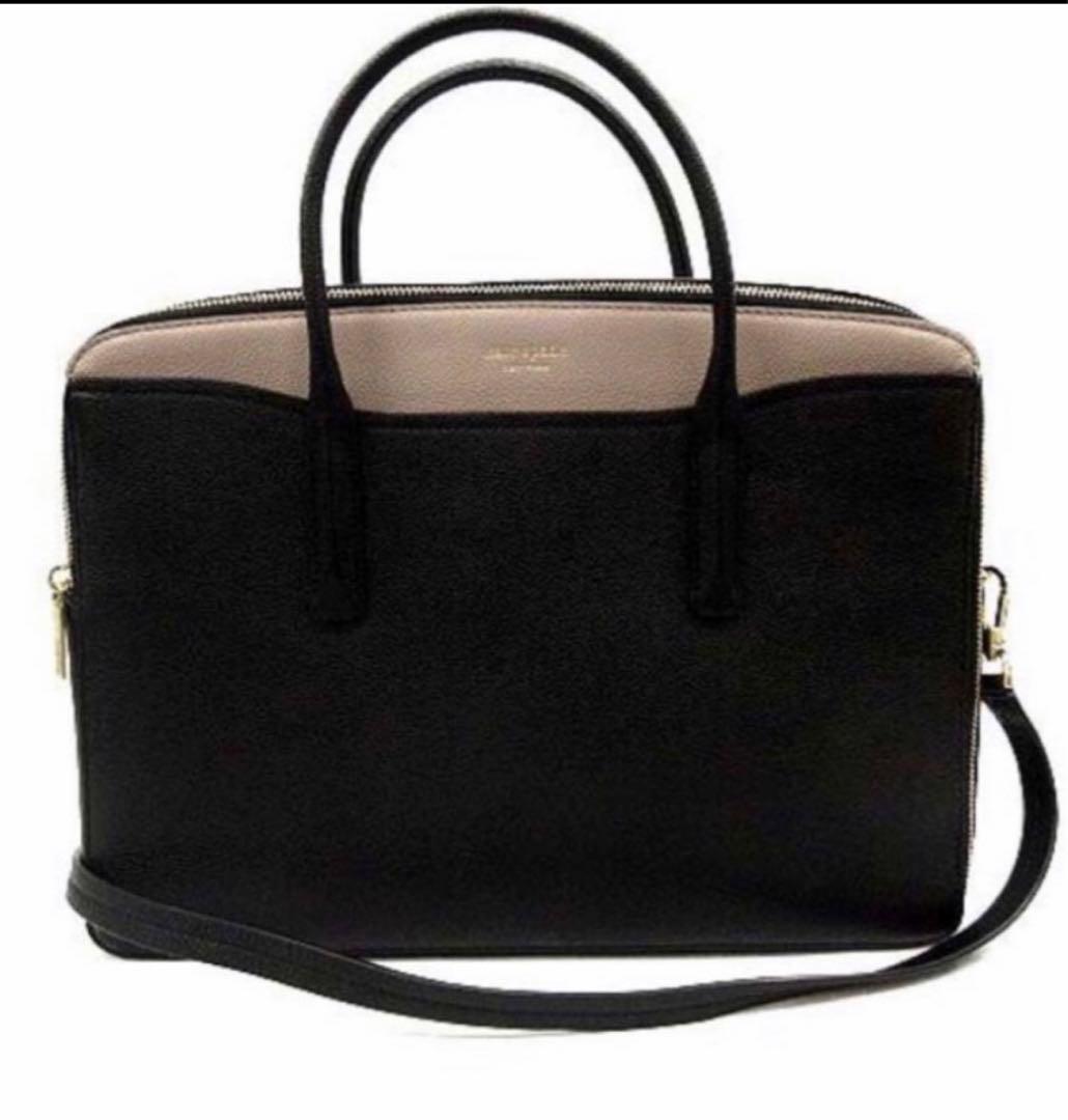 【超美品】ケイトスペード　バイカラーレザーバッグ　3way