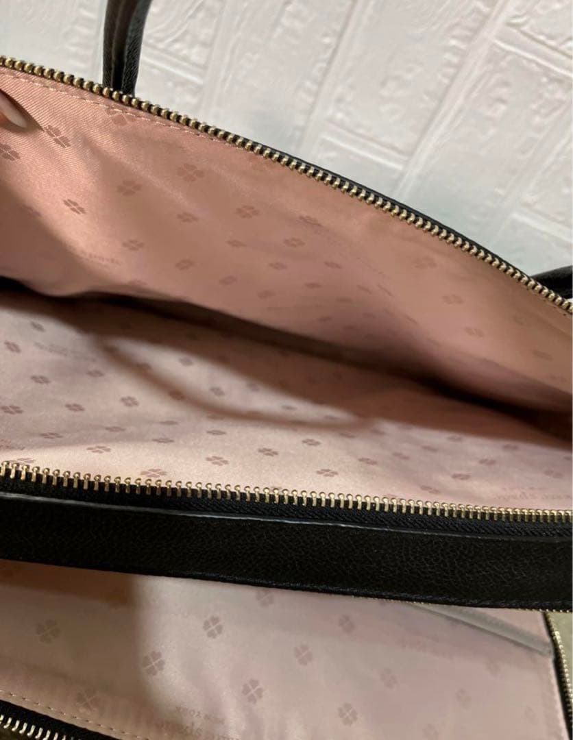 【超美品】ケイトスペード　バイカラーレザーバッグ　3way